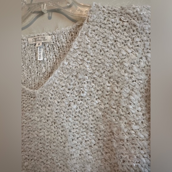 C’est Toi eyelash sweater metallic Small - Picture 3 of 4